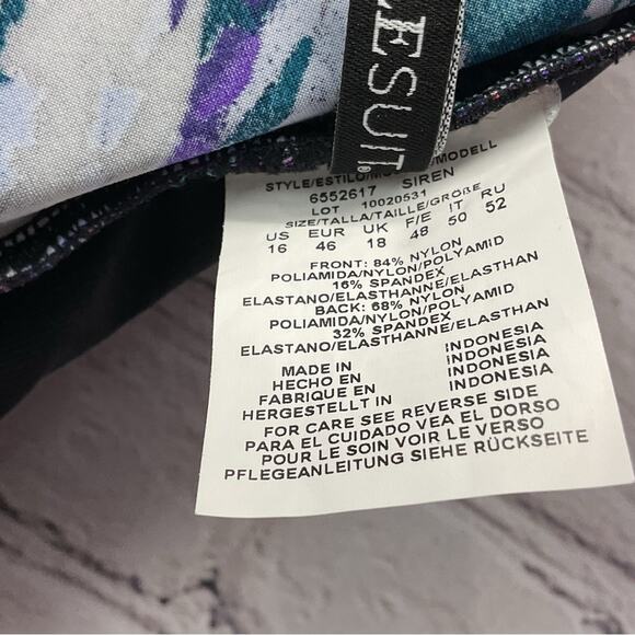 MiracleSuit One Piece Swimsuit Womens Size 16 Mood Ring Siren Flattering Fit NWT - Picture 7 of 14